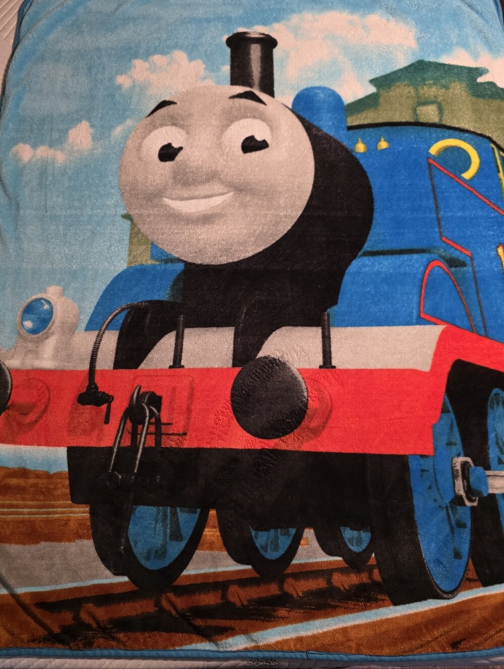 Thomas The Tank Engine Blue Fleece Blanket